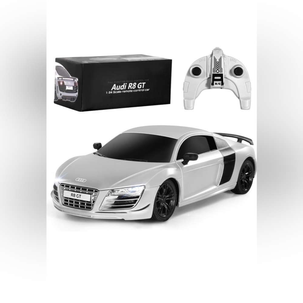 Audi R8 Remote Control Car - 1/24 Scale Fast Rc Race Car, 3.7V 500 mAh Car Toys